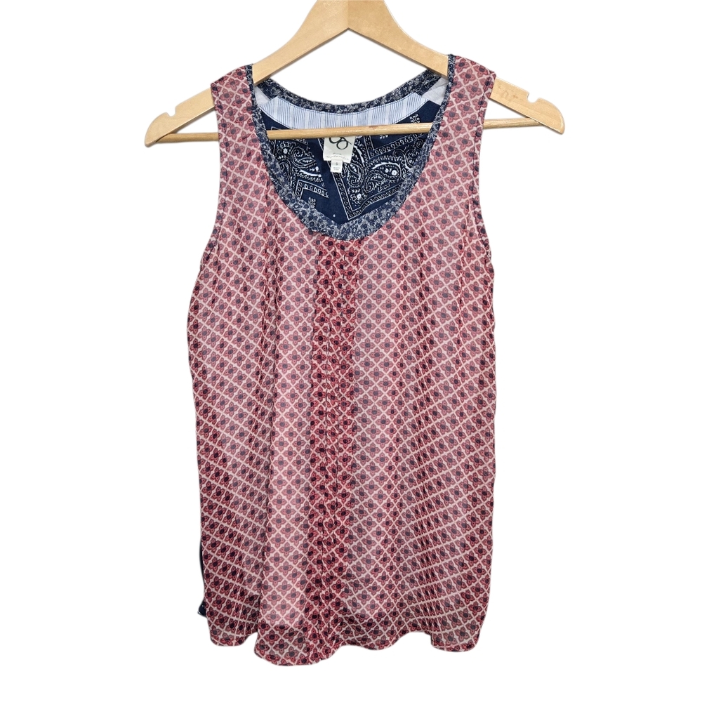 Anthropologie One September Patterned Sleeveless Top